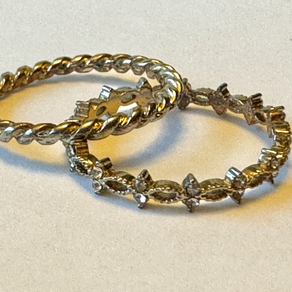 Stackable Rings, size 7 1/2, set of 2 - Picture 1 of 7